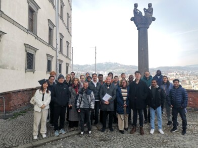 Gruppenfoto am Schlossberg Linz